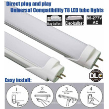 Shen zhen prix usine 5 ans garantie plug and play ballast compatible UL DLC 4 pieds led tube 18 Watt